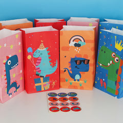 12pcs Dinosaur Party Gift Bags Dinosaur Party Favor Bags