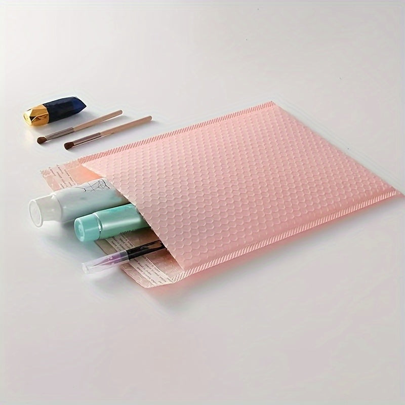 170pcs Pink Co-Extruded Film Bubble Bag Thickened 140g, 10.76 Sq Ft