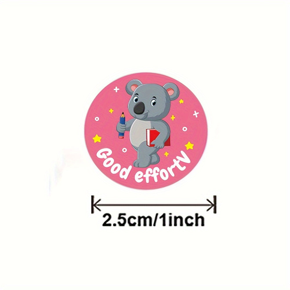 500pcs Cartoon Animal Reward Sticker Gift Teacher Student Stationery Stickers