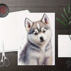 Modern Watercolor Puppy Wall Sticker Room Decor