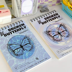 Coil Butterfly A5 Notebook Durable Student Diary Book