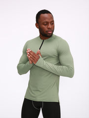 Autumn Fitness Clothes Long Sleeve Quick Drying Breathable Outdoor Running Compr