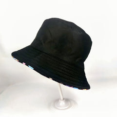 Men's Windproof Visor Mushroom Print Bucket Hat
