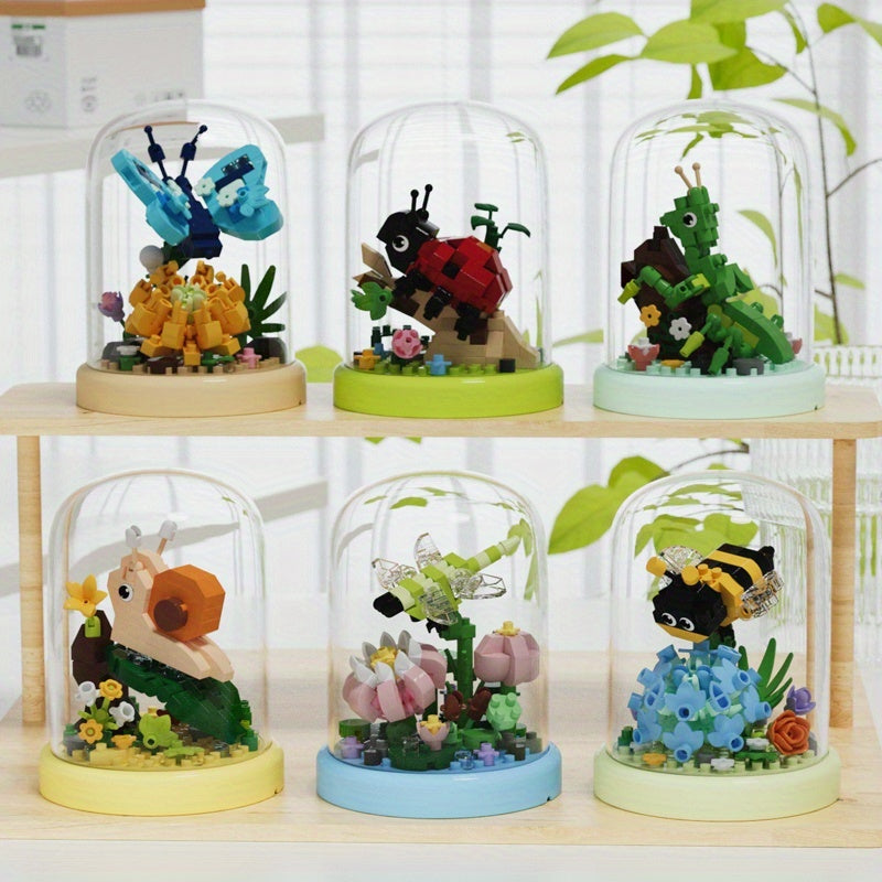 Micro Insect & Flower Puzzle Toys - Home Decor Gift