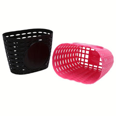 Plastic Bike Basket with Rack Handle for Kids