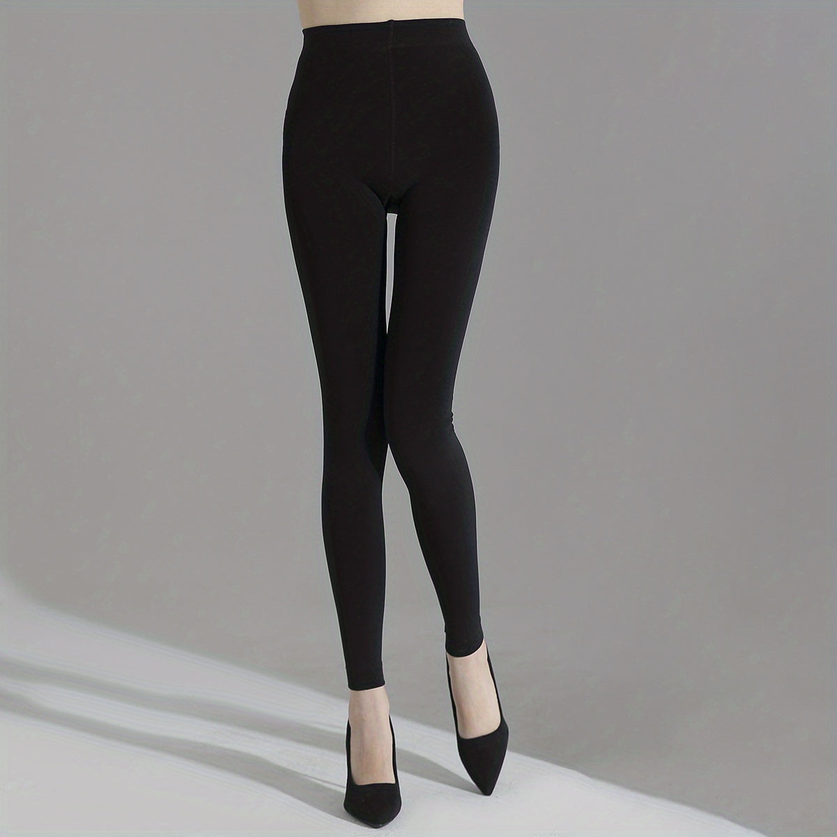 Footless Tights High Waist Elastic Pantyhose Women's Stockings