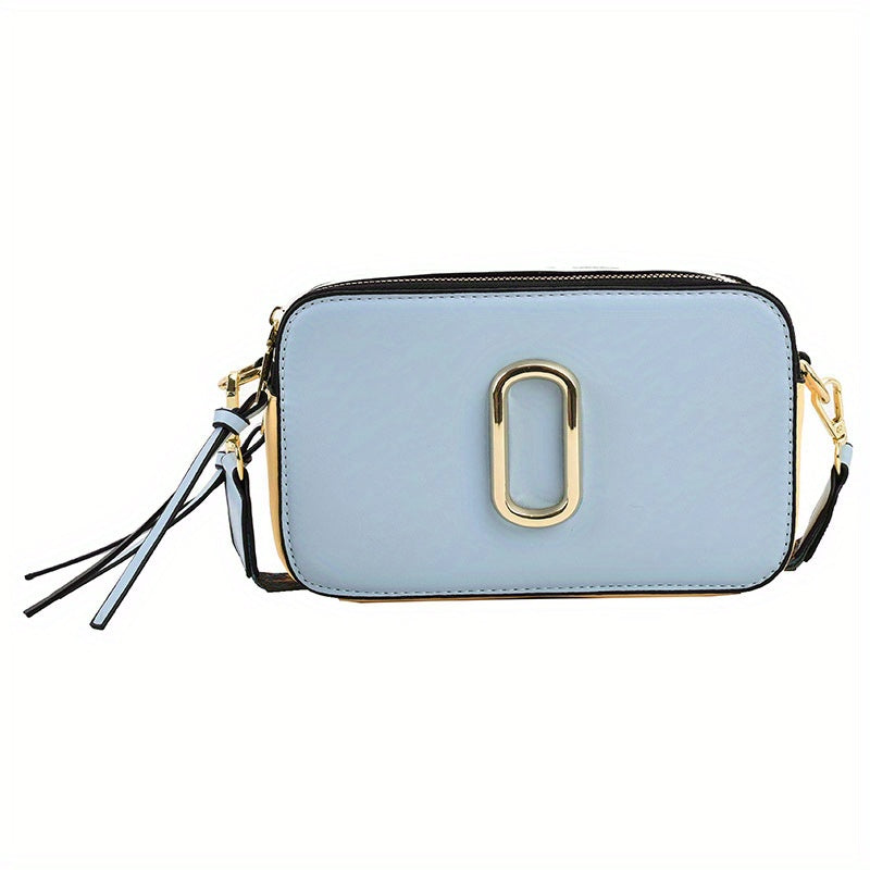 Contrast Crossbody Bag Camera Shoulder Bag Square Purse For Women