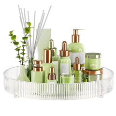 360 Rotating Makeup Organizer Countertop Cosmetic Holder Shelf