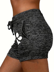 Graphic Print Drawstring Shorts Women's Clothing