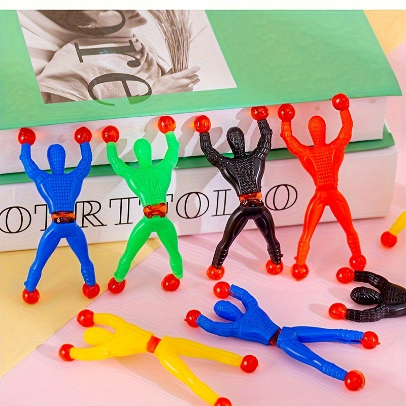 5Pcs Decompression Wallcrawler Sticky Toy Spiderman Educational Toy