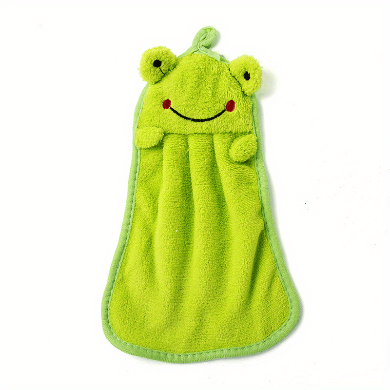 Fast Drying Coral Fleece Hanging Towel for Bathroom and Kitchen