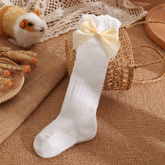 Cozy Bow Socks for Babies Toddlers Kids - Warm & Stylish
