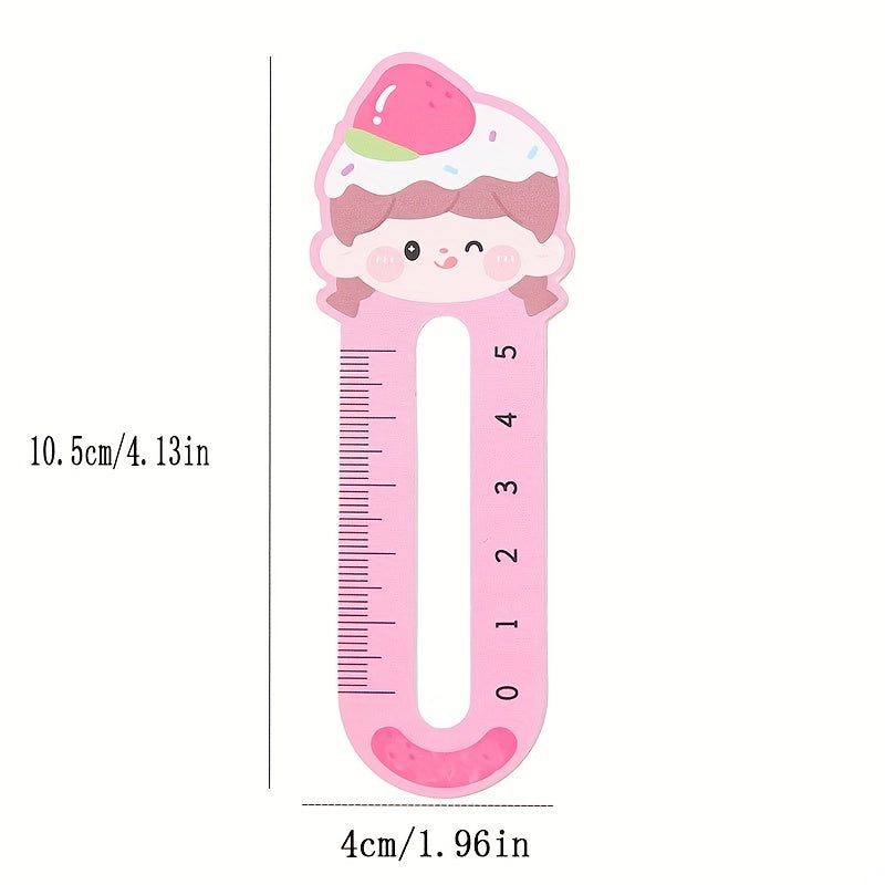 50pcs Cute Animal Bookmark Ruler Set for Students