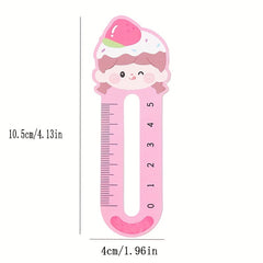 50pcs Cute Animal Bookmark Ruler Set for Students