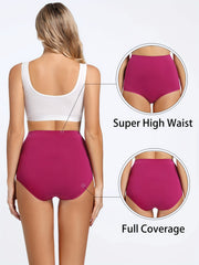 Women's Plus Seamless High Rise Comfort Briefs 4pcs Set