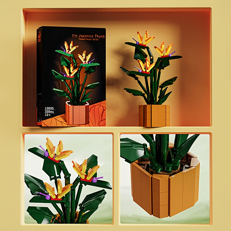 Building Blocks Flower Potted Vase for Adults Women