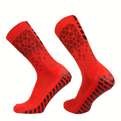 Unisex Breathable Football Socks Silicone Bottom Non-slip Soccer Socks