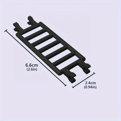 9pcs ABS Building Block Guardrails Set for Staircase Traffic & Farm Scene
