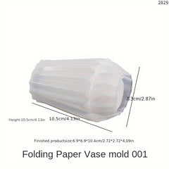 DIY Faceted Vase Silicone Mold Geometric Origami Vase Pen Holder