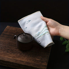 Absorbent Chinese Tea Napkin Table Mat Decorative Tea Towel