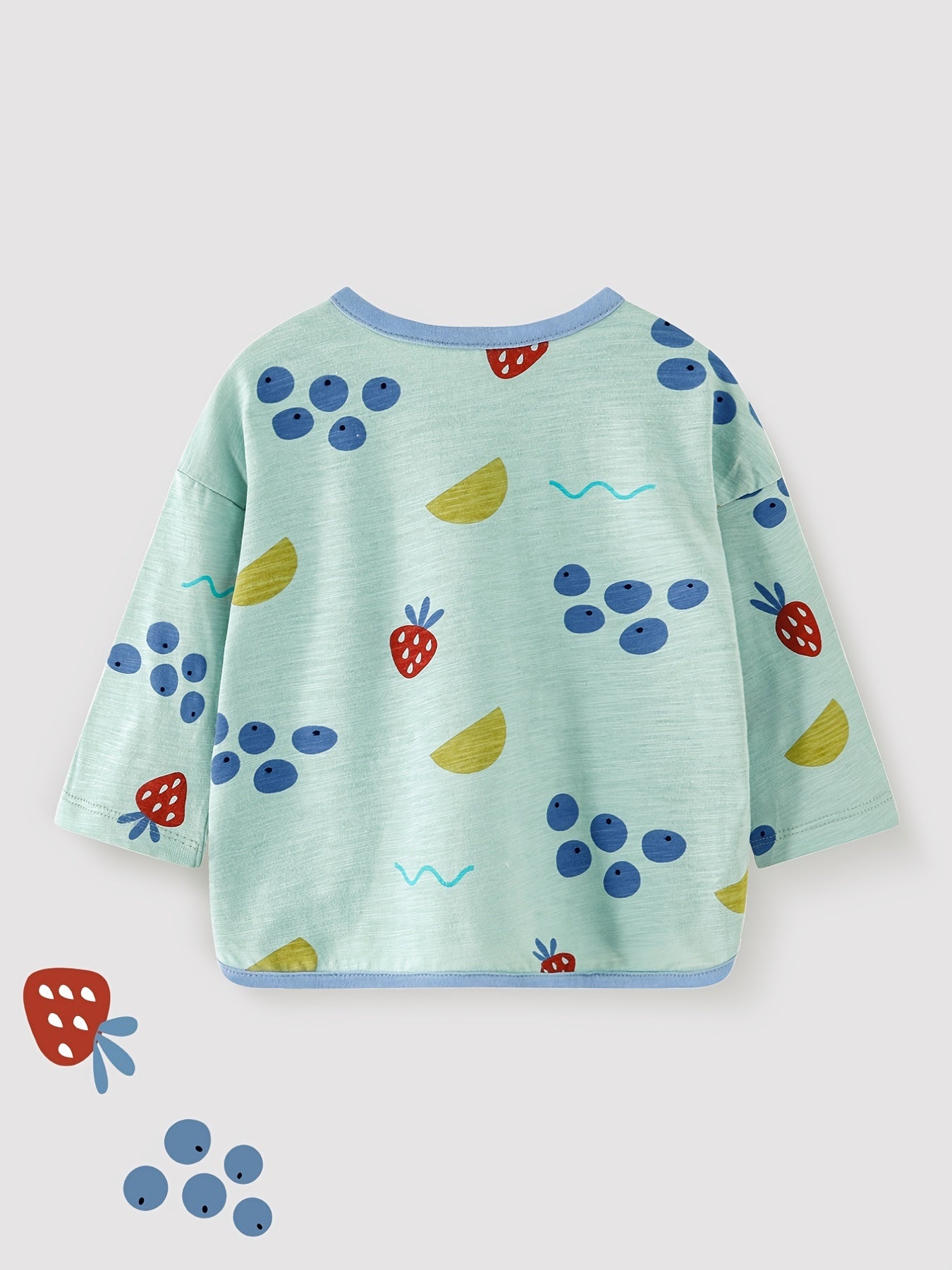 Baby Boys Fruits Print Long Sleeve T Shirts