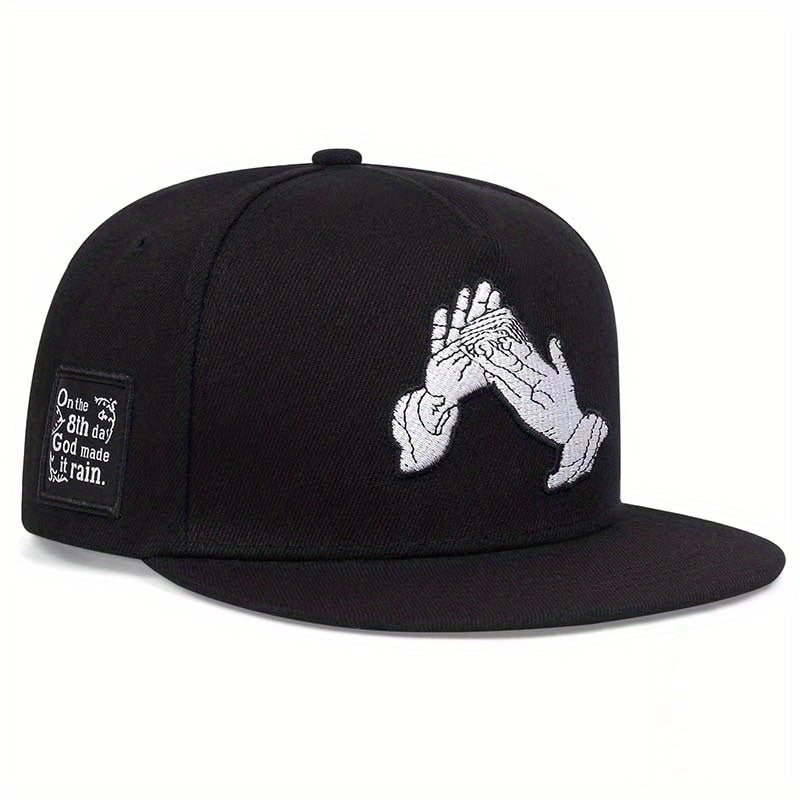 Unisex Sunshade Breathable Baseball Cap with Two Hands Pattern