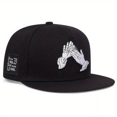 Unisex Sunshade Breathable Baseball Cap with Two Hands Pattern