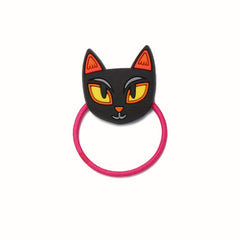 6pcs Halloween Hair Ring Hair Accessories PVC Bat Skull Ghost Witch