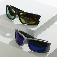 Square Lens Sports Sunglasses Retro Cycling Glasses