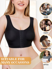 Front Buckle Wireless Bra Comfy & Breathable Full Coverage