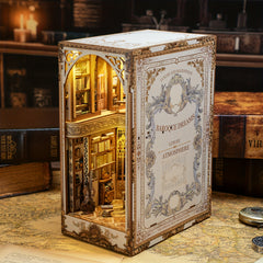 3D Puzzle DIY Book Corner Kit Dollhouse Bookshelf Insert Craft Project