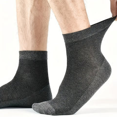 Solid Summer Thin Quarter Socks Breathable Sweat-absorbing Sports Socks