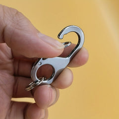 Stainless Steel Keychain Carabiner for Outdoor Adventures