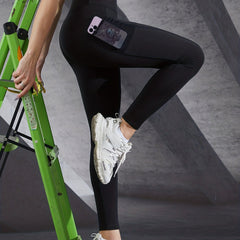 Women's Yoga Leggings with Pocket and Wide Waistband