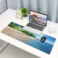 Extended XL Beachy Mousepad Desk Pad Large Rubber Mice Pads