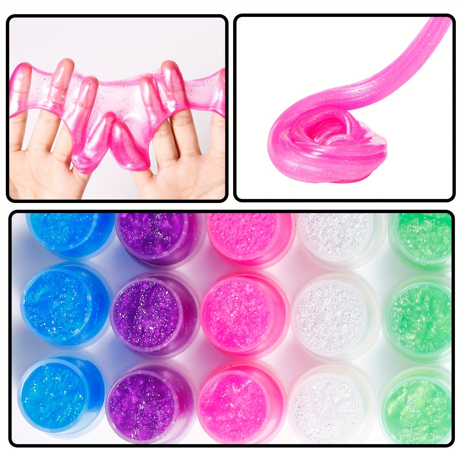 20 Galaxy Slime Party Favor Soft Non Sticky Crystal Clay DIY Relaxation T