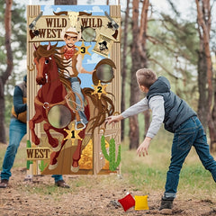 Cowboy Toss Game with Bean Bag - Summer Party Fun