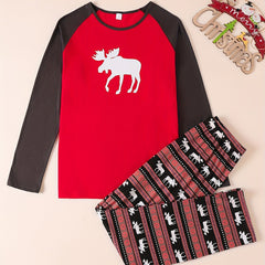 Christmas Family Set Elk Cartoon Outfit Parent child Suit