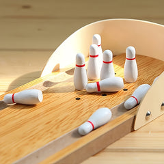 Mini Bowling Set Desktop Bowling Game 10 Ball Bottles