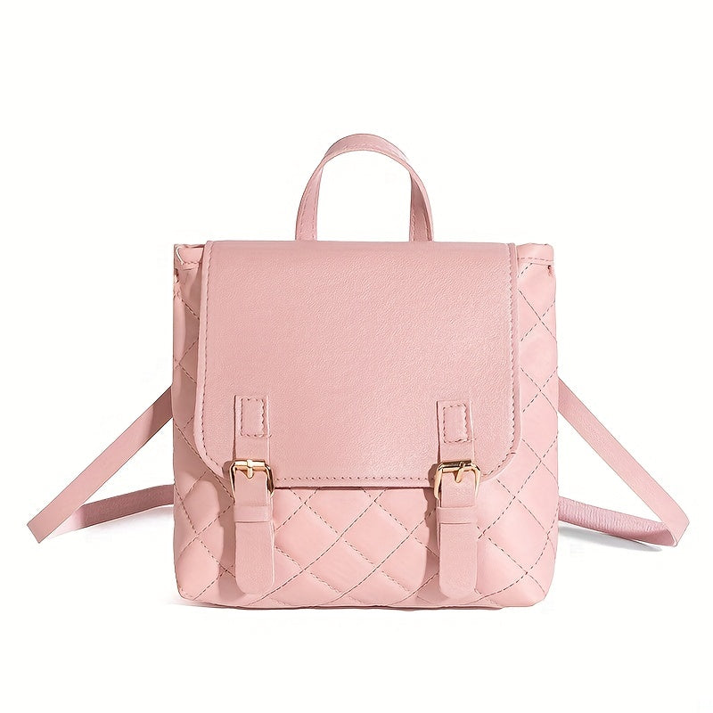 Girls Square Backpack Lightweight Student Bag