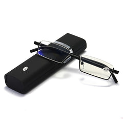 Half Frame Reading Glasses with Pen Holder Box