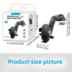 360° Rotating Phone Car Bracket Suction Cup Holder