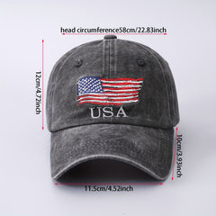 US Flag Pattern Baseball Cap for Men