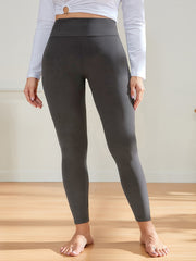 Solid High Rise Fitness Leggings