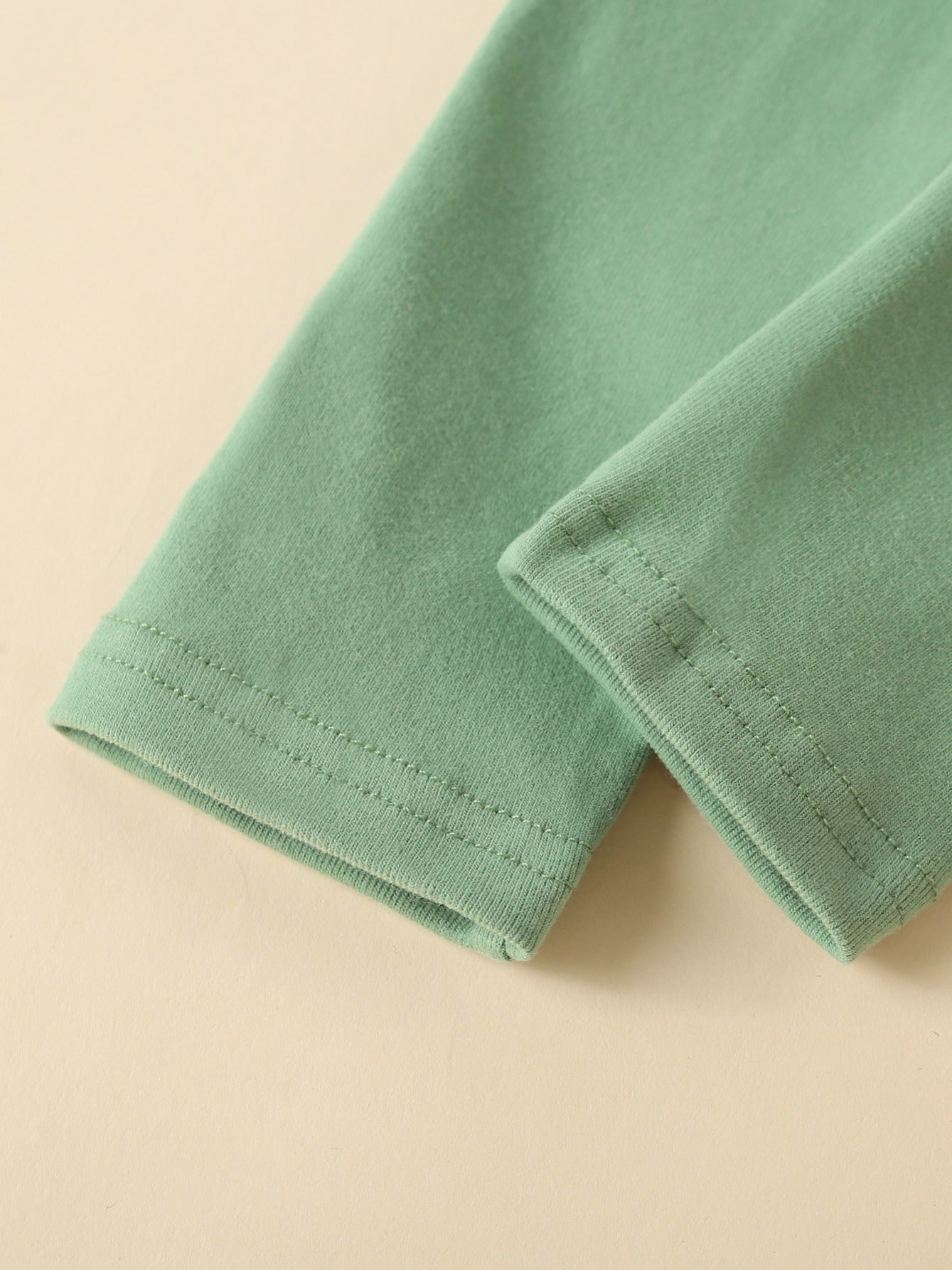 Girls' Green Solid Long Leggings