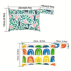 2pcs Washable Storage Bags Sanitary Napkin Cosmetic Toy Storage Bag