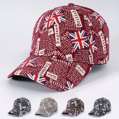 British Flag Graffiti Baseball Cap Unisex Sun Hat Adjustable Lightweight Dad Hat