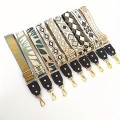 Vintage Ethnic Bag Strap Wide Adjustable For Shoulder Bag