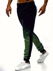 Breathable Gradient Joggers for Men Active Stretchy Sweatpants Summer