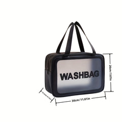 Waterproof Travel Cosmetic Bag Clear Makeup Storage Portable Zipper Toiletry